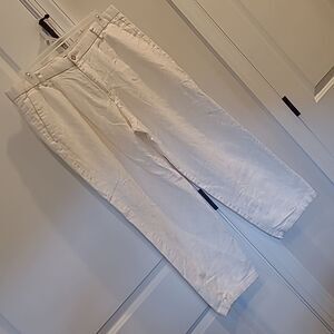 Dockers Premium W36 L29, 60%linen 40% cotton cuffed pants, pleated relaxed fit